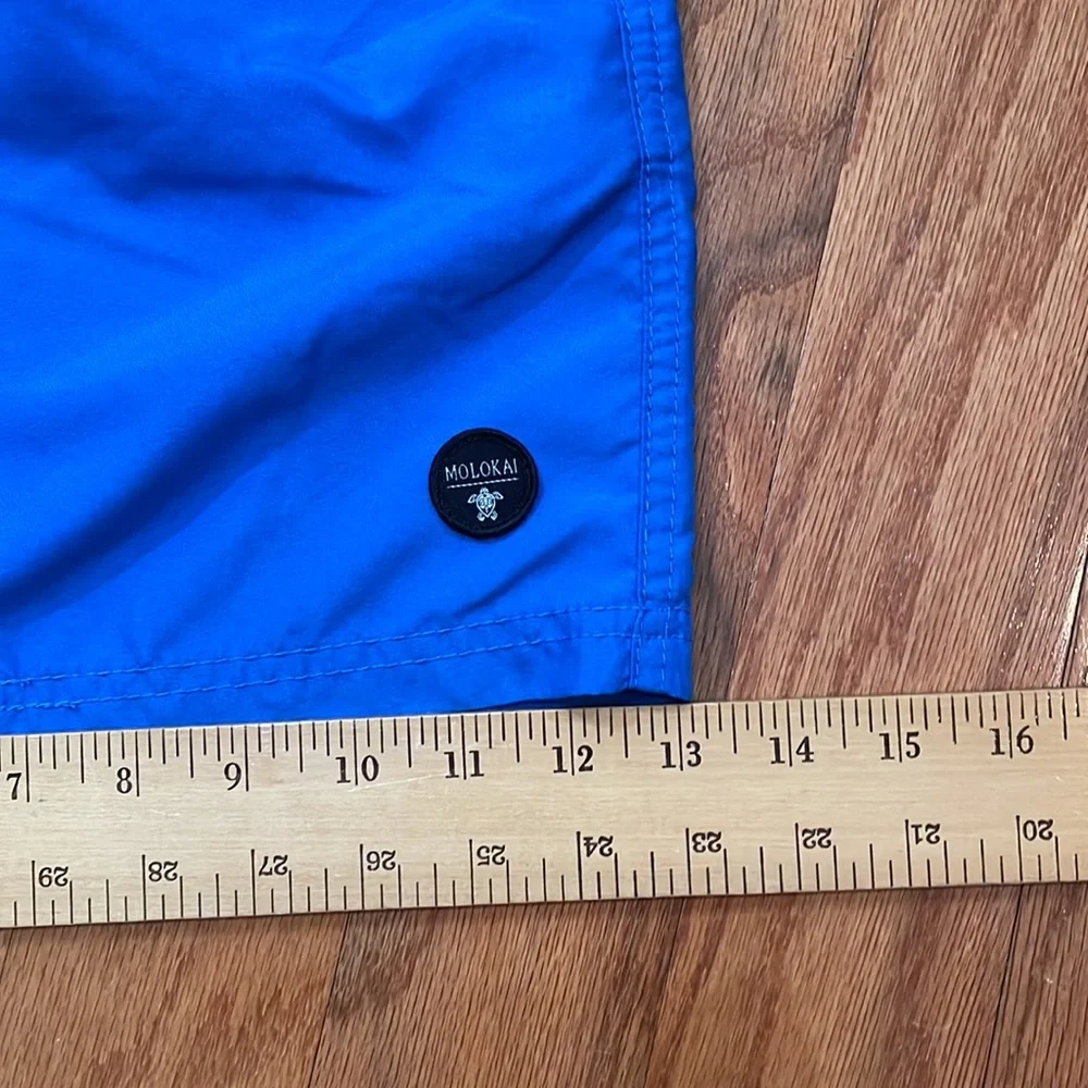 Men’s Swimsuit Size Extra Large Blue Pockets on side Molokai Net Interior - Picture 11 of 11